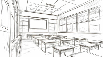 Interior of a class room