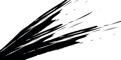 Grunge backgrounds set. Brush black paint ink stroke over square frame.