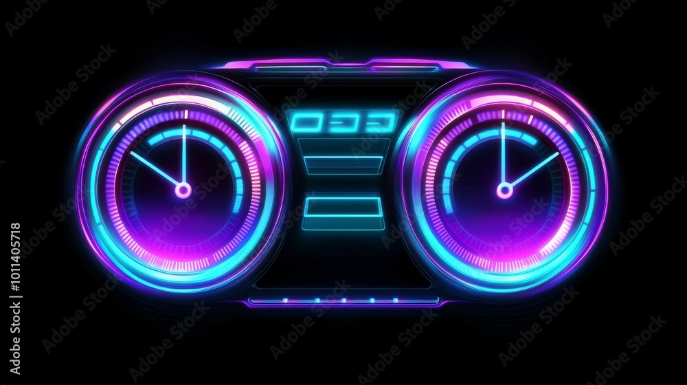 Poster a futuristic interface designed for game background design. digital data. digital data. stock data.
