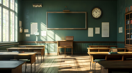 Interior of a class room