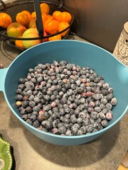 Bowl of blueberries