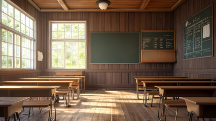 Interior of a class room