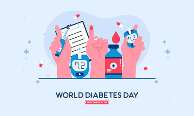World diabetes day awareness template