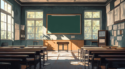Interior of a class room