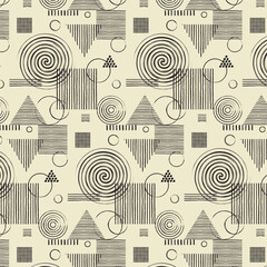 Geometric Seamless pattern. Vector background. Digital seamless pattern geometry style in vector. Eps 10
