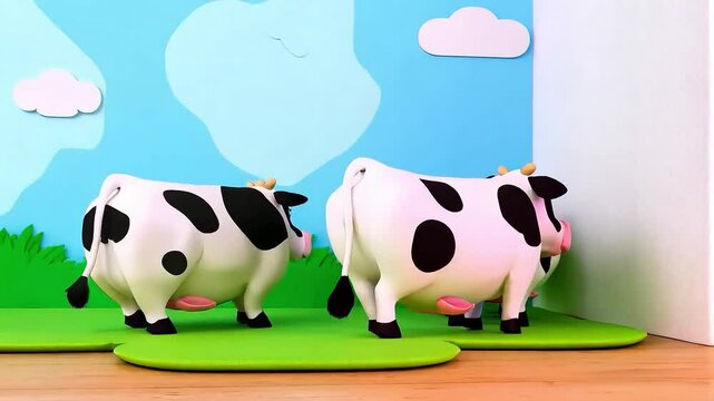 Milky Cows Form a queue, one cow beside another