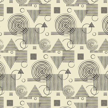 Geometric Seamless pattern. Vector background. Digital seamless pattern geometry style in vector. Eps 10