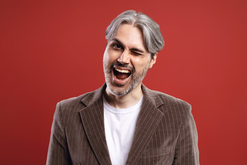 front man winking with one eye