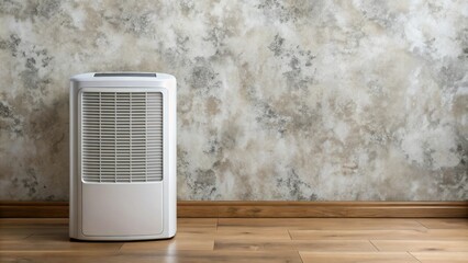 Dehumidifier cleaning and air purifier for mold and fungus growth on interior wall