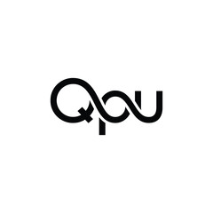 Qpu original monogram logo design	