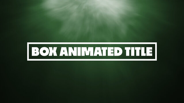 Box Animated Titles | Creative and Artistic Text Animation for Digital Art Projects