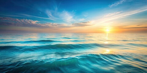 Obraz premium Tranquil Ocean Waves Gradient Background for Serene and Peaceful Concepts
