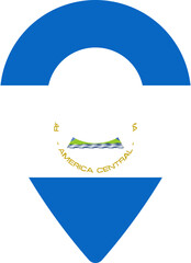 NICARAGUA Flag in Pin
