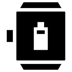 Smartwatch Battery Full solid black icon