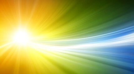 Naklejka premium Abstract background with a bright light in the center and colorful rays.