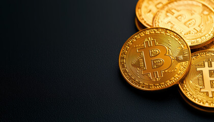 A stack of gold coins with the letter B on them