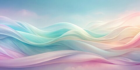 Obraz premium Tranquil Pastel with Soft Flowing Shapes and Gentle Colors for Relaxation and Harmony