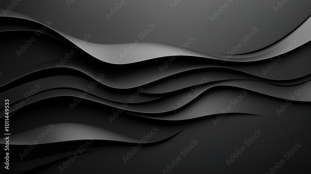 Fototapete crisp black background with no visible texture, ideal for a sharp, clean look in graphic design or b