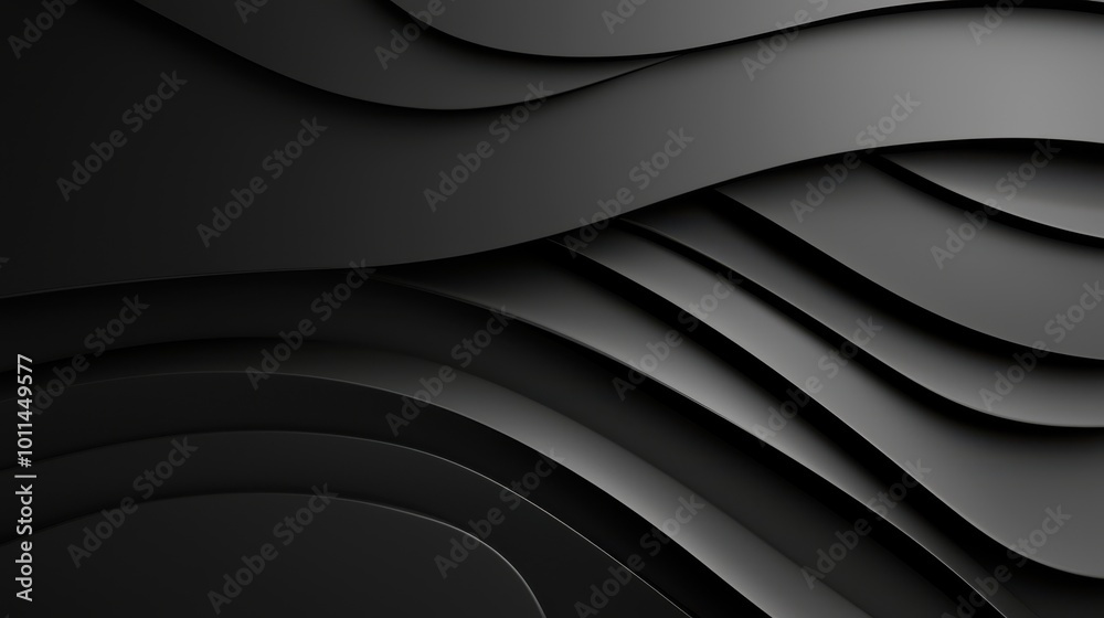 Poster crisp, solid black background with no gradients or patterns, creating a sharp and clean look for min