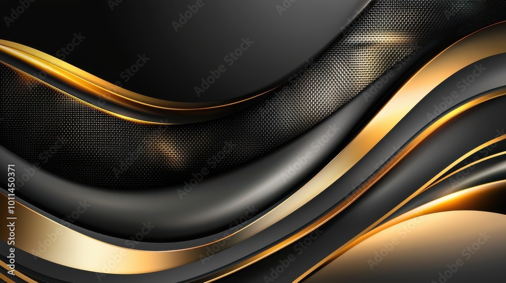 Fototapete dynamic black friday background with bold typography and metallic accents, creating an eye-catching 