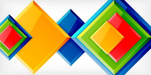 Shiny glossy metallic or plastic square design background. Vector Illustration For Wallpaper, Banner, Background, Card, Book Illustration, landing page