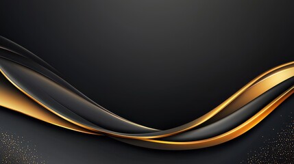 Luxurious black background with a soft texture and delicate gold accents, perfect for premium product displays or events.