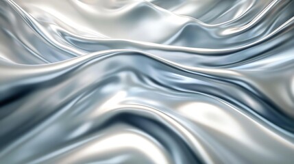 A smooth, polished silver background with a subtle shine and a large space for text