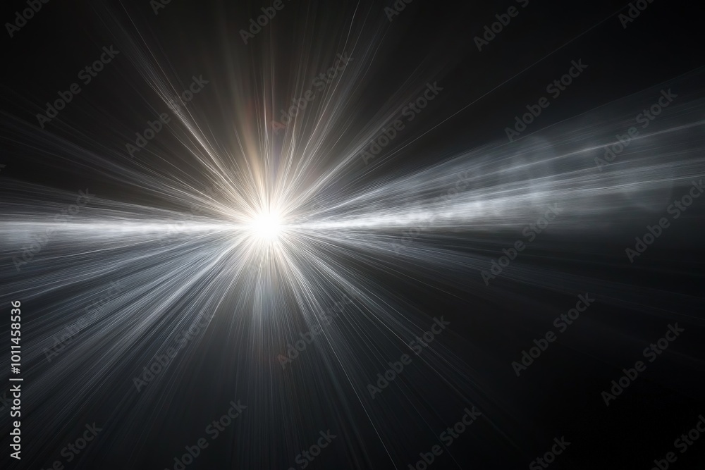 Aufkleber A dazzling burst of light shoots across the cosmos during a cosmic event, exemplifying the boundless potential and profound mysteries of the universe.