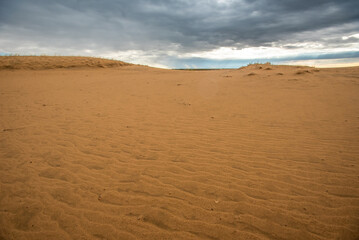 Saskatchewan sand dunes in autumn