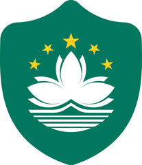 Shield Shape of Macau Flag