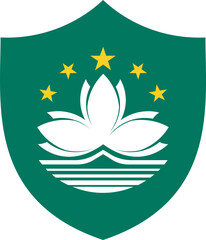 Shield Icon of Macau Flag