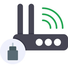 Optical Fiber Router Icon