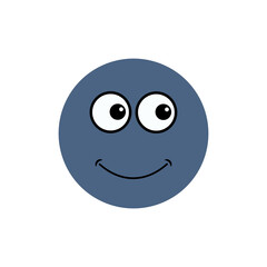 Cartoon face emoji or art