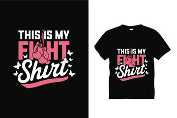 Fototapeta premium This is my shirt breast cancer t shirt design or breast cancer poster design