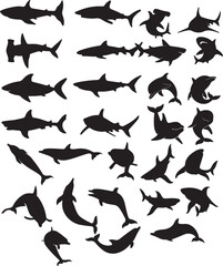 silhouette of a fish