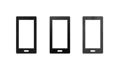 smartphone isolated on white background