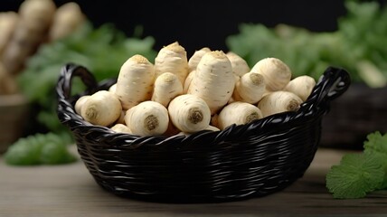 basket of mushrooms