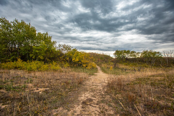 Autumn colours on a prairie hike