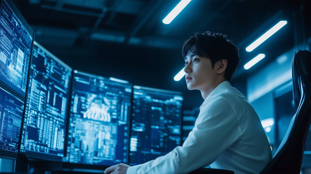 データセンターで働くIT技術者