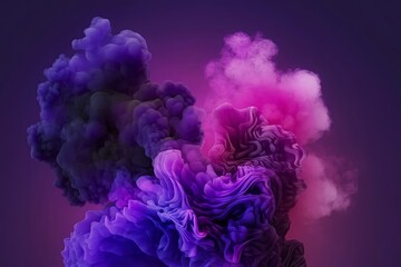 Obraz premium abstract heavy purple smoke with dark purple and pink mist or fog