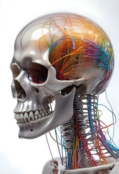 Human Skull ShowingBrain Nervous System