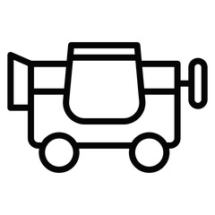 Concerete Mixer Vector Icons