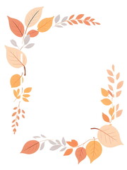 autumn leaves frame
