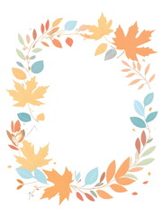 Obraz premium autumn leaves frame