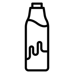 Milk Bottle Vector Icons