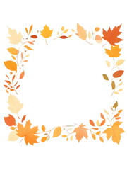 autumn leaves frame