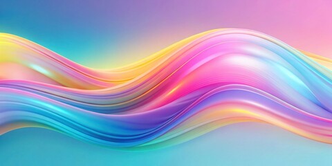 Fototapeta premium Abstract Liquid Swirls in a Spectrum of Pastel Colors
