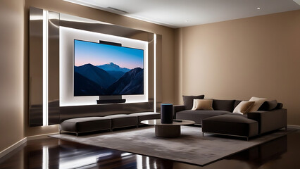 Minimalist Modern Living Room Design with Open Space and Simple Decor