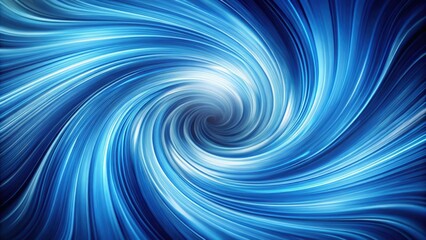 Abstract Blue Swirling Lines Creating a Hypnotic Vortex of Light and Movement