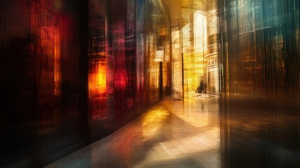 Fototapeta premium Abstract Cityscape Reflection